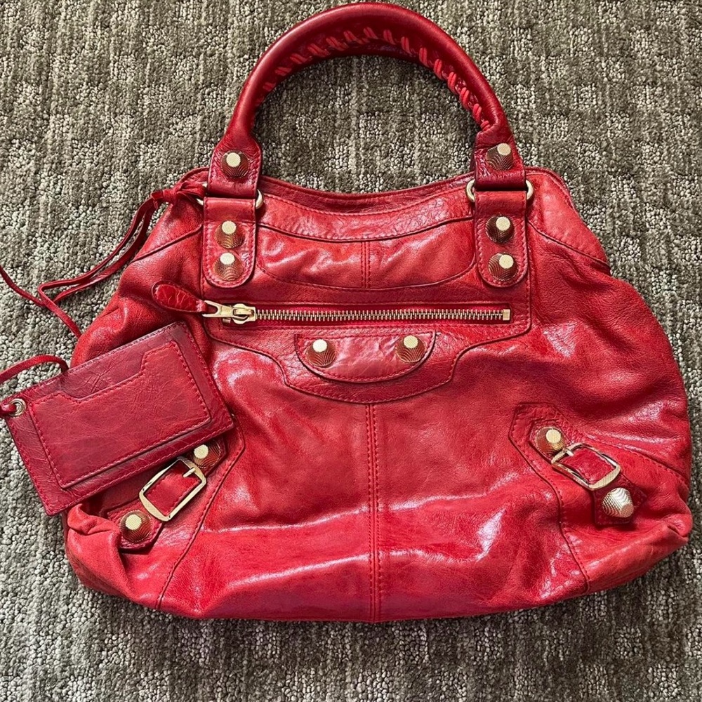 Balenciaga Red city Bag